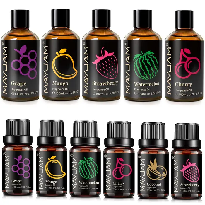 MAYJAM 10ml 100ml huile de parfum de fruits raisin fraise pastèque cerise noix de coco mangue pomme 