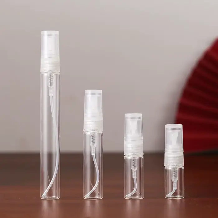50/100 pièces 2ML 3ML 5ML 10ML noir Portable bouteille de parfum en verre vide bouteille rechargeabl