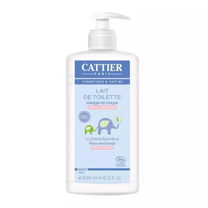 Cattier Paris Lait Hydratant Bébé Formulé pour la Peau Délicate Sans Parfum Pour Bébés Occasions Spéciales Usage Journalier Protection Hydratation Douceur