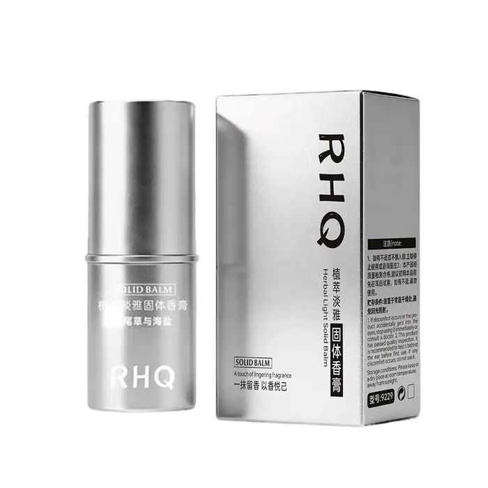 Parfum solide RHQ pour hommes et femmes, parfum léger, longue durée, parfum naturel et frais, parfum