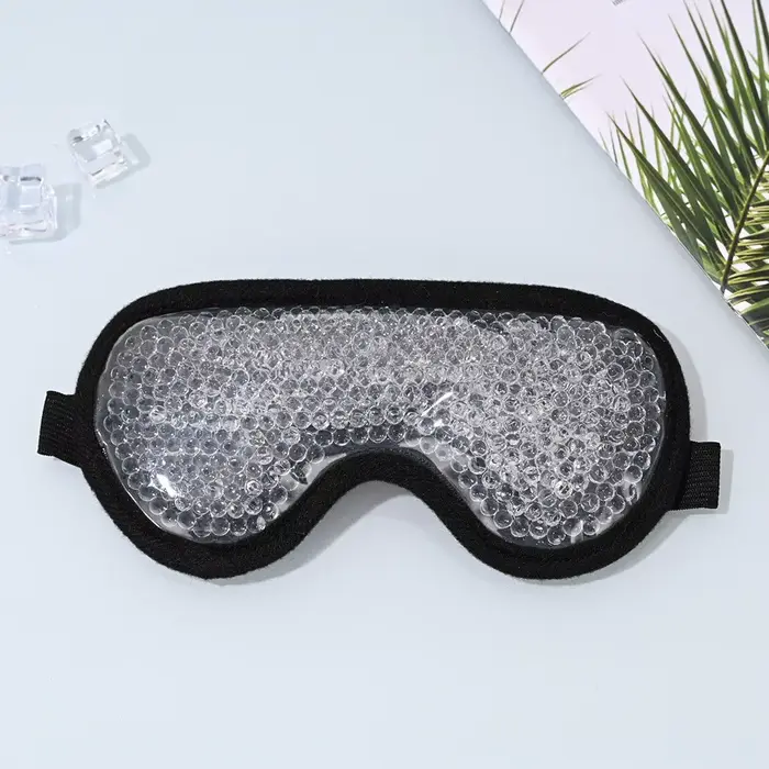 Masques pour les yeux et le visage, masque facial froid, compresse chaude et froide pour les cernes 