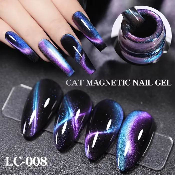 LILYCUTE 7ml 9D chat magnétique Gel vernis à ongles aimant irisé Semi Permanent tremper UV LED manucure pour Nail Art