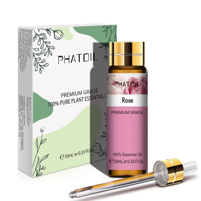PHATOIL 10ML Rose vanille Neroli menthe verte huiles essentielles naturelles pures diffuseur Massage Spa bougies savons arôme huile de parfum