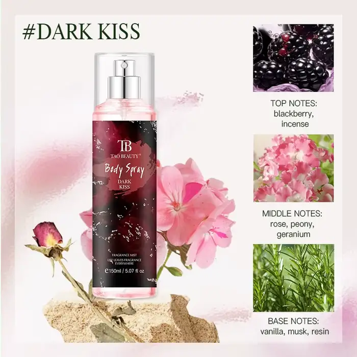 Le spray parfumé a un parfum floral léger et durable avec une touche fruitée. C'est