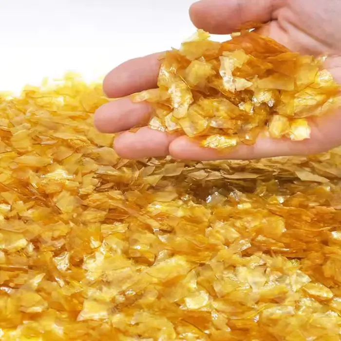 Laque de gomme laque dorée transparente, laque dorée Hler, respectueux de l'environnement mental, di