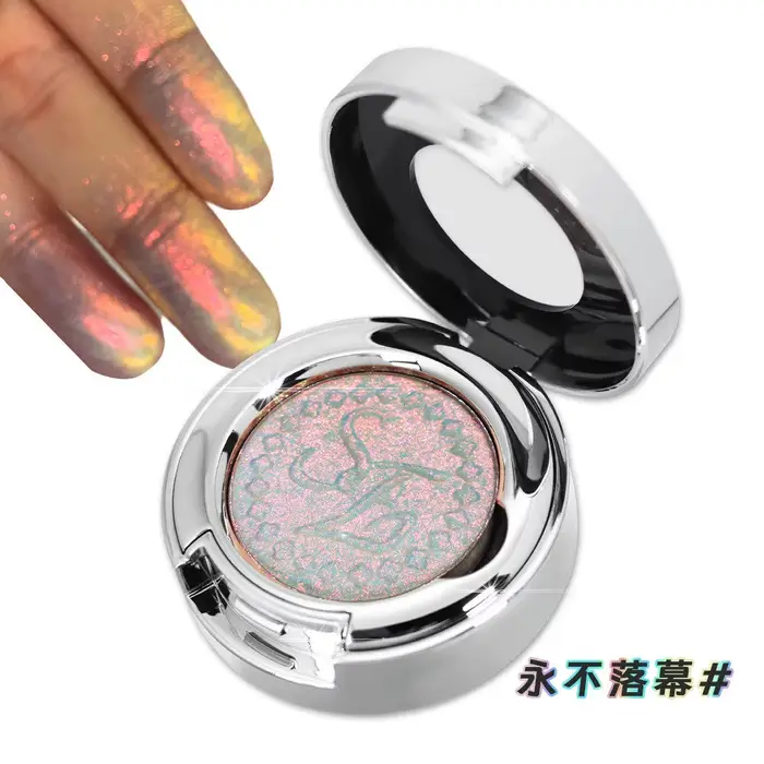 Fard à paupières caméléon, illuminateur ultra-brillant, duochrome, paillettes, poudre nacrée dégradé