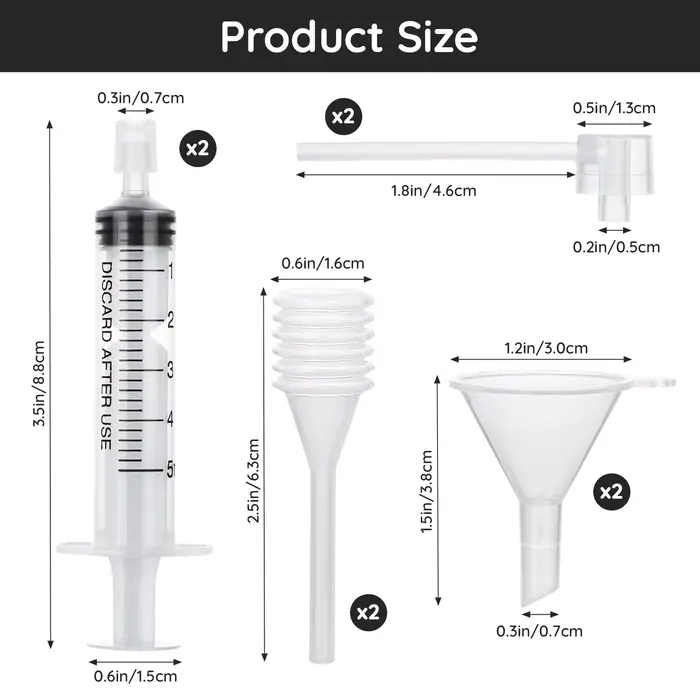 Ensemble d'outils de réapprovisionnement de parfum de 5ml