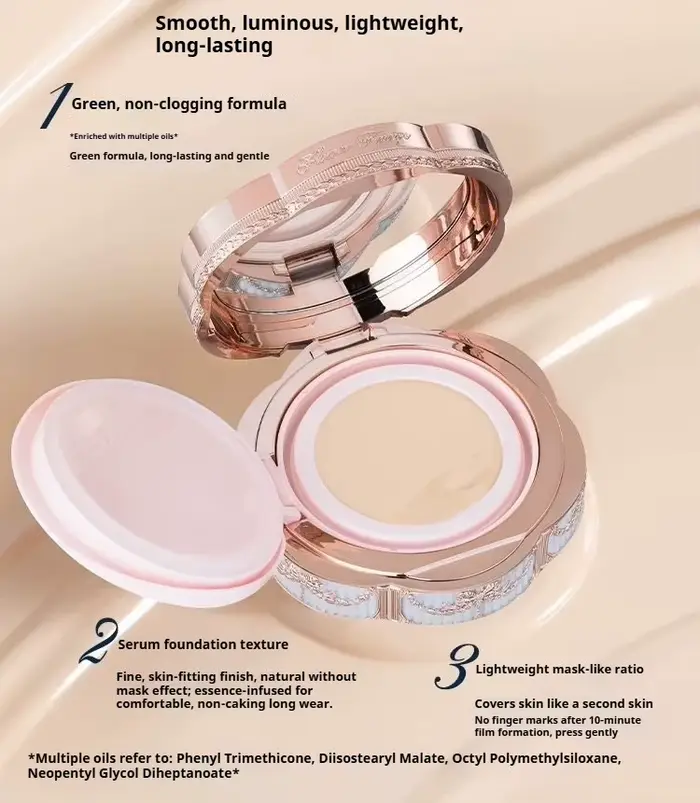 [Nouveau produit] Poudre de coussin d'air Bonnie Garden Flower Knows, peau délicate, correcteur de m