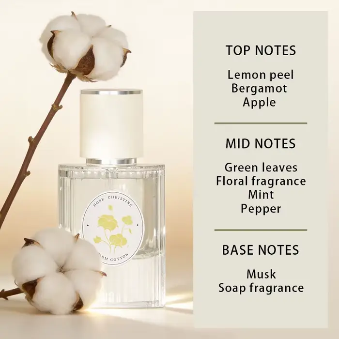 Parfums pour femmes Clean Cotton Original, parfum doux et léger, longue tenue, idéal pour le bureau,