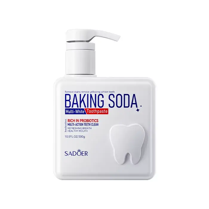 Dentifrice à pompe probiotique pour bicarbonate de soude, nettoyage en profondeur des dents, dentifr