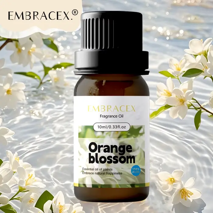 Huiles essentielles de fleurs d'oranger 10 ml, huile parfumée florale, huile pour le bain, soin de l