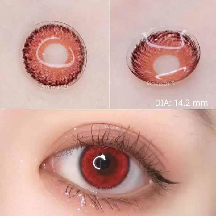 Bio-essence 1 paire de lentilles de Contact de couleur pour les yeux