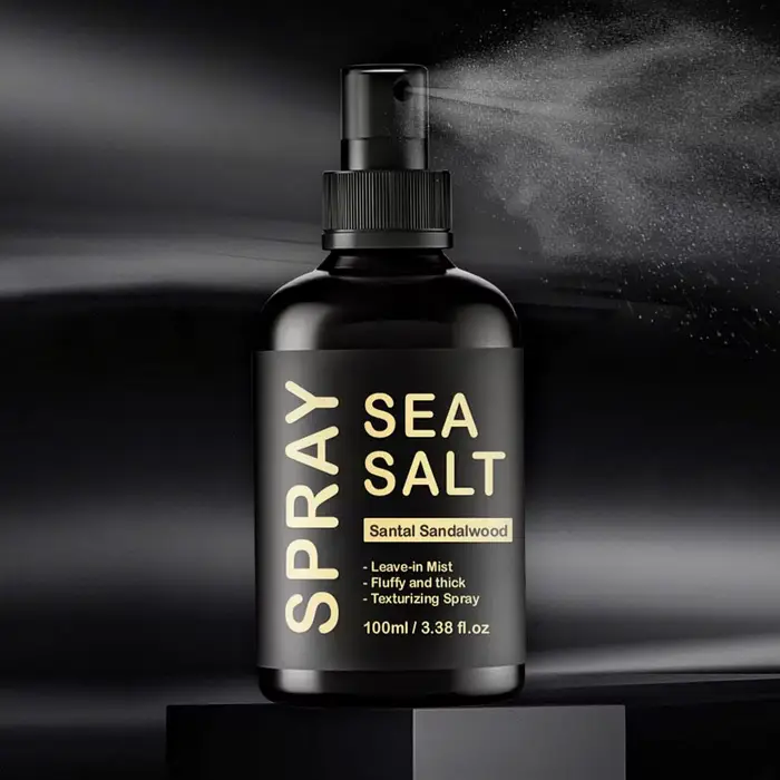 Spray au sel de mer pour hommes, 100ML, Spray coiffant, améliore la volumisation, texturage, sel de 