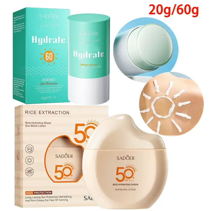 Crème solaire SPF50+ pour le visage et le corps