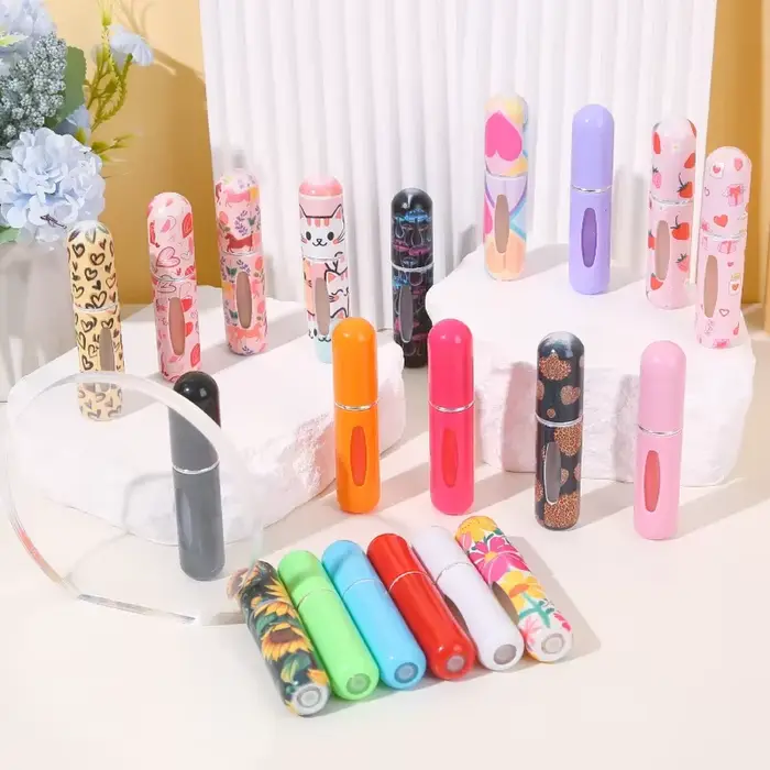 2/1PC 5ml Mini bouteille de parfum rechargeable vide conteneurs cosmétiques Portable vaporisateur atomiseur bouteille Portable voyage bouteille de parfum