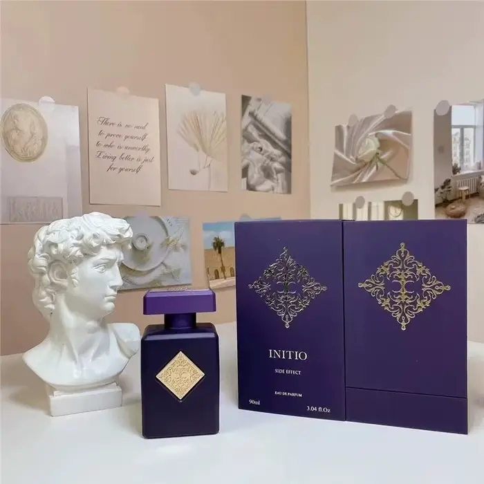 Parfum unisexe Initio 90 ml, senteur orientale boisée longue durée avec Oud, Vanille, Musc et Rose p