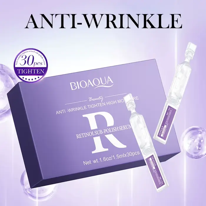 Essence de rétinol de vitamine C, liquide, acide hyaluronique, sous-polissage, hydratant, Anti-rides, raffermissant, estompe les ridules, soins de la peau