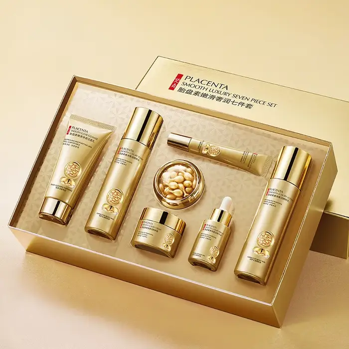 Placenta Soins de la peau Ensemble de sept pièces