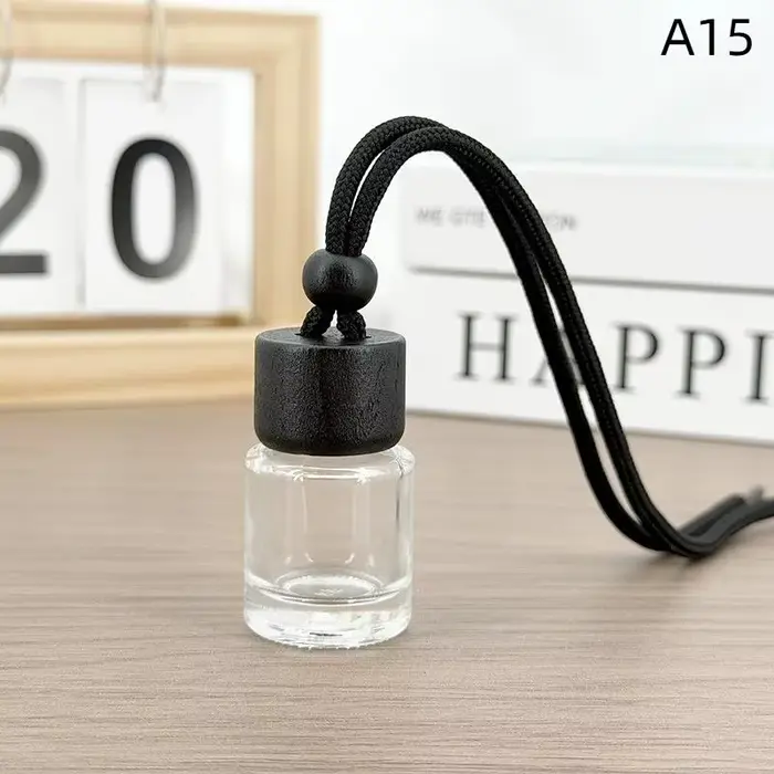 Mini diffuseur d'huiles essentielles rond, flacon pendentif, désodorisant de voiture, parfum, ornement, flacon