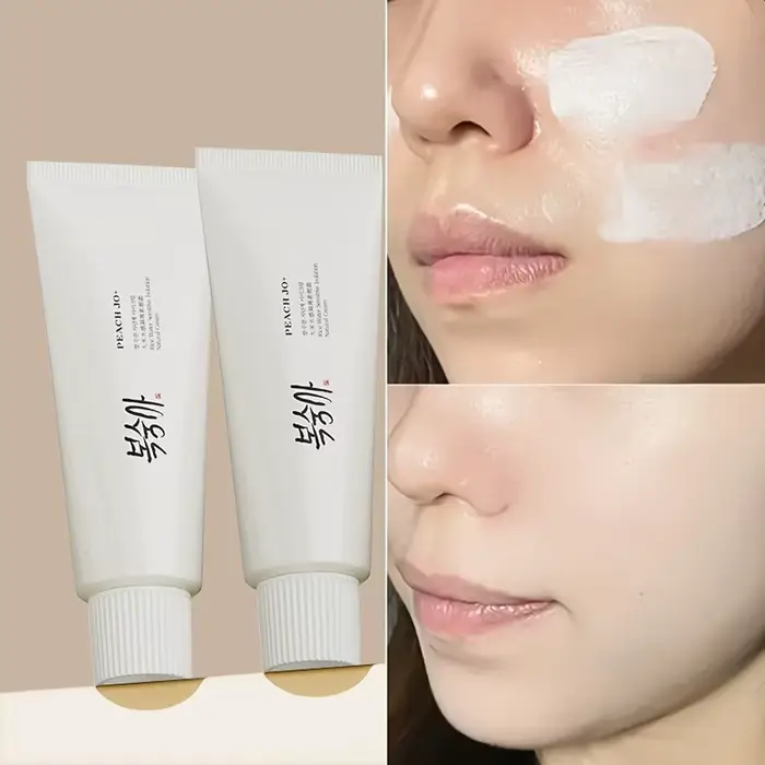 Crème isolante hydratante Peach Jo+ à l'eau de riz
