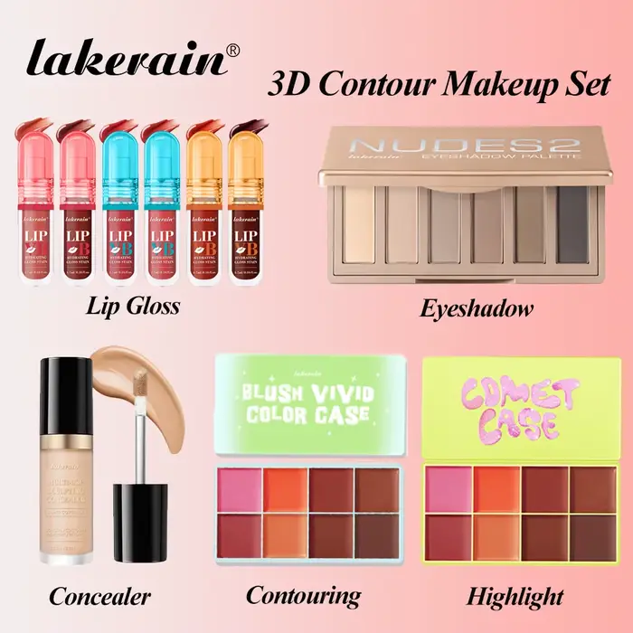 Kit de maquillage pour le visage, 5 pièces, Palette de correcteurs, Palette de fards à paupières, il
