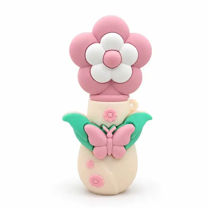 Mini flacon vaporisateur de parfum floral mignon, atomiseur de parfum de voyage rechargeable avec mo