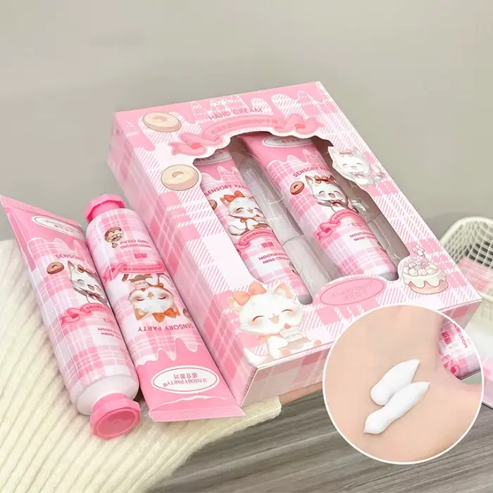 Ensemble de 2 crèmes pour les mains parfumées à la cannelle et à la rose - Soin hydratant longue durée pour les mains - Cadeau pour filles