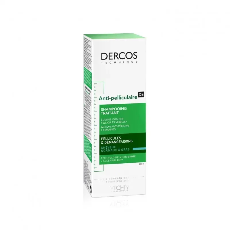 Vichy Dercos Anti Pelliculare Shampooing Cheveus Gras 200ml