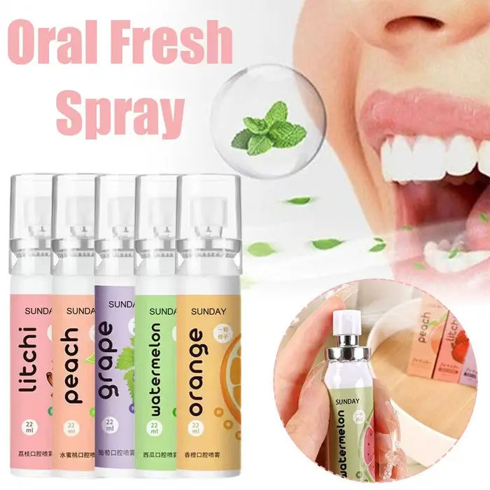 Spray Désodorisant Fruité Haleine Pêche Eau Neutre