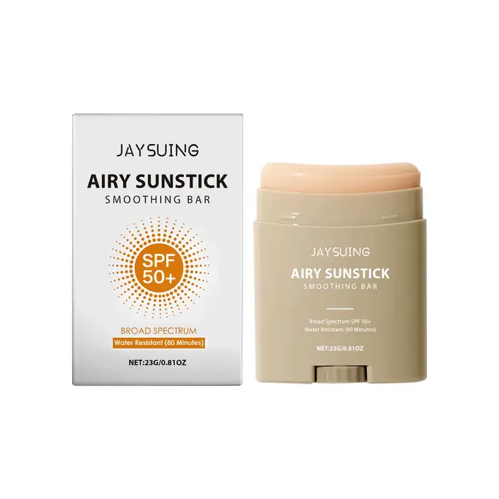 Stick Crème Visage Hydratant et Protecteur Solaire Corps SPF 50+ Fini Mat, Crème Anti-UV Rafraîchiss