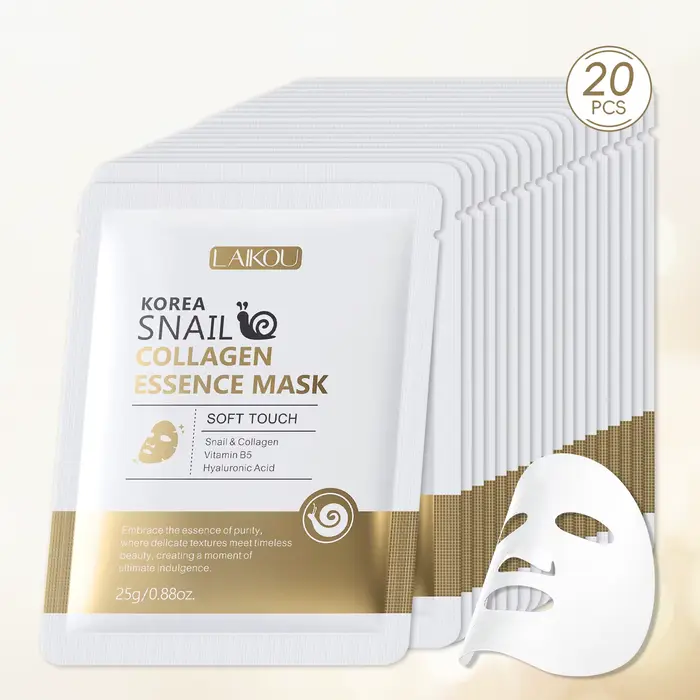 LAIKOU corée escargot collagène Essence masque feuille hydratante