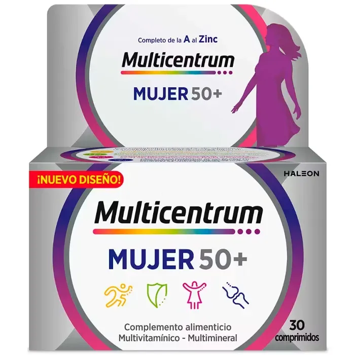 Multicentrum Femme 50+ 30 Comprimés
