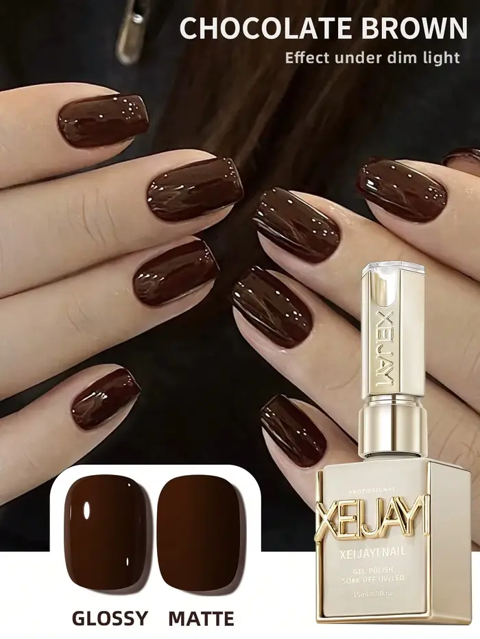 Vernis à ongles Gel marron rougeâtre