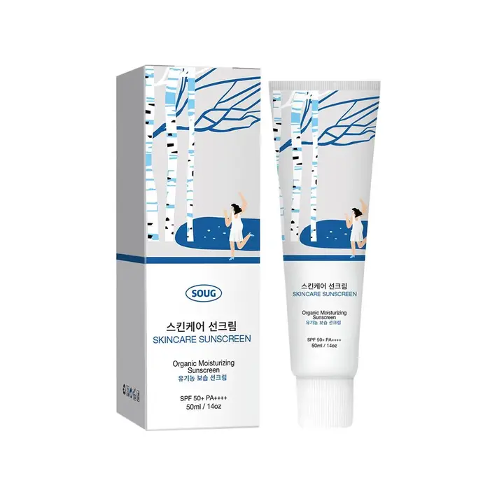 Crème solaire hydratante bio coréenne