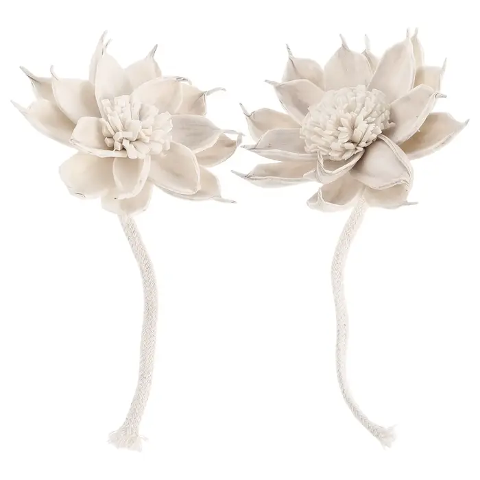 Bâtons de diffuseur d'arôme Floral, 2 pièces, parfum de gardénia, fleurs Sola séchées, décoration naturelle pour la maison, diffuseur d'huile essentielle d'aromathérapie