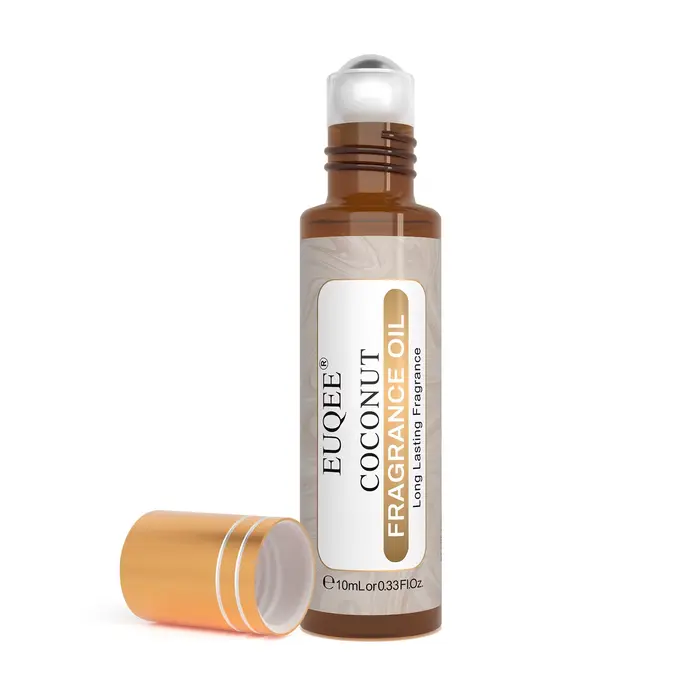 EUQEE 10ml rouleau fruits sucrés huiles de parfum-noix de coco vanille mangue fraise cerise pastèque pêche parfum huile bricolage bougie