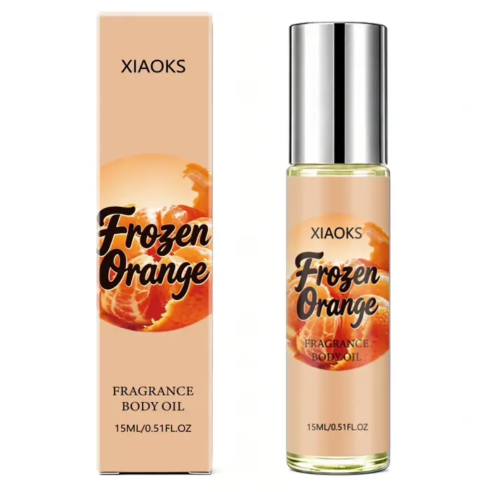 Parfum roll-on pour femme à l'odeur d'orange, parfum élégant aux notes d'agrumes, léger et naturel,