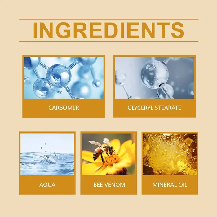 Crème Visage au Venin d'Abeille 20g Hydratante Éclaircissante pour Peaux Sensibles Soin de la Peau Mariage Cadeau