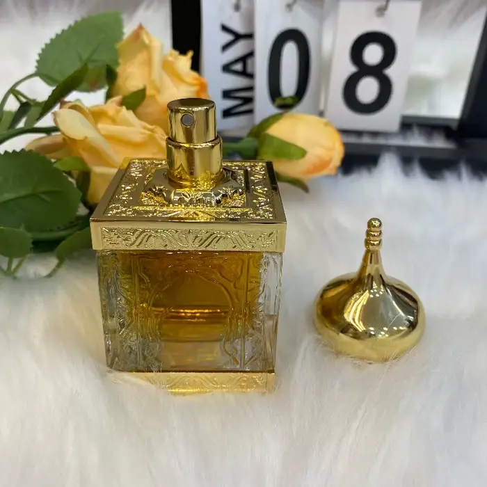 Parfum de luxe Amouage Cristal & Gold 50ml, fragrance Chypre, longue tenue, élégant, unisexe, parfum exquis, série Cristal Gold