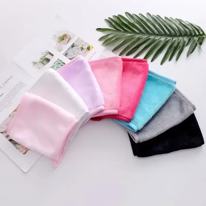 Tampons démaquillants tampons de coton réutilisables gomme de maquillage serviette faciale en microfibre nettoyant pour le visage lingettes de nettoyage soins de la peau outils de beauté