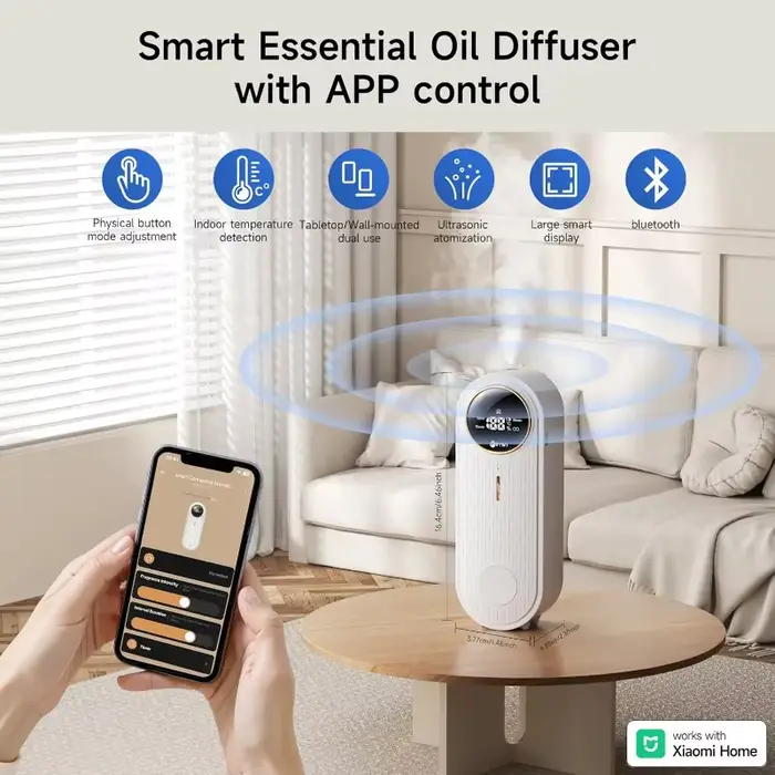 A71Z – Machine d'aromathérapie intelligente, humidificateur pour chambre à coucher, toilettes à Air frais, désodorisation, salle de parfum et de parfum