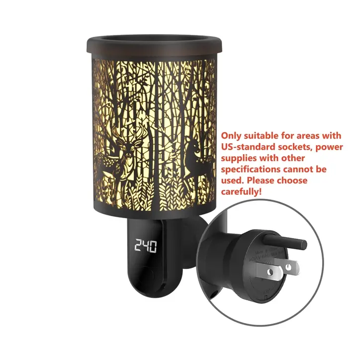 Diffuseur Électrique de Cire Parfumée pour Aromathérapie, Chauffe-Cire d'Intérieur, Décoration Maiso