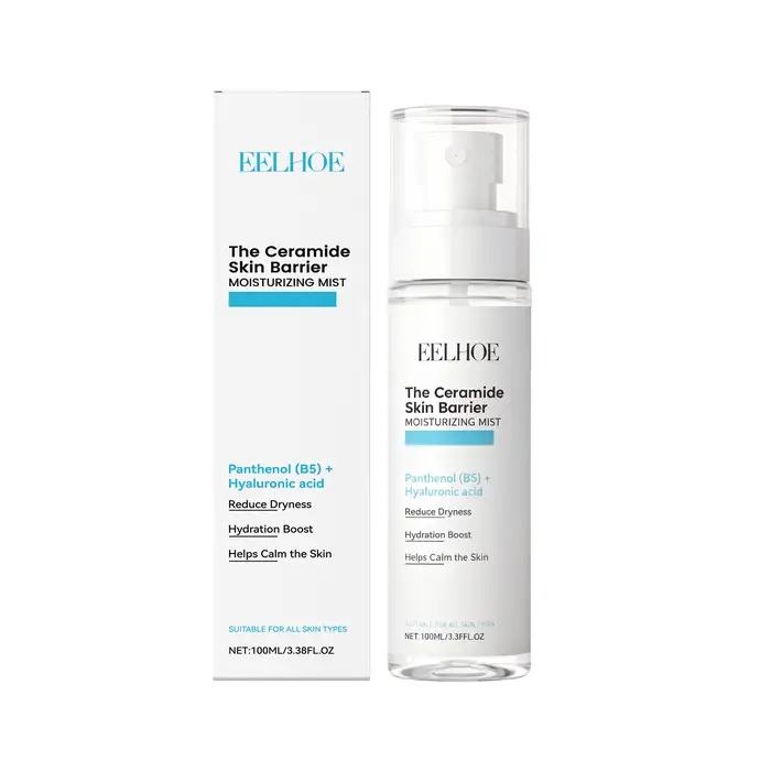 ​ EELHOE Brume hydratante pour le visage, spray pour une peau lisse, apaisante, légère, à la céramid