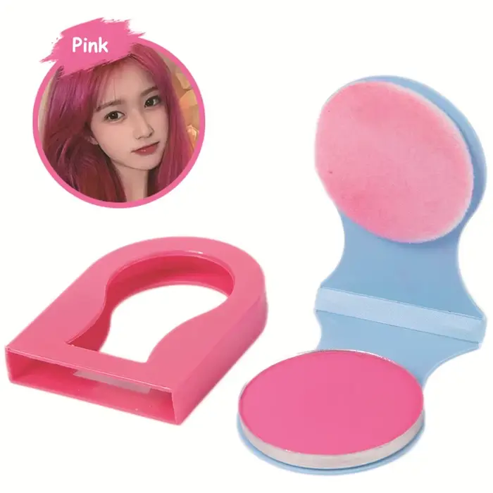 8 couleurs, 3g, poudre colorante pour cheveux jetable, soluble dans l'eau, craie colorée pour cheveu