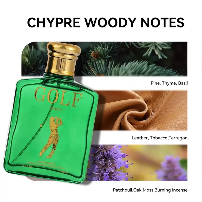 Parfum pour hommes 100ML 3.4FL.OZ - Inspiré par P.olo 1978 Chypre Woody Notes Eau De Toilette Spray - avec pin