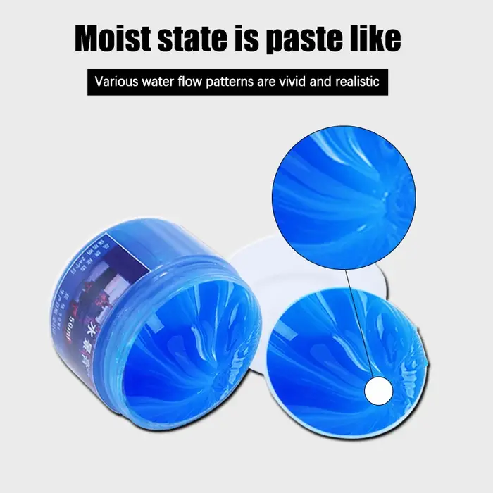 Pâte de paysage aquatique pour modélisation DIY, 50ml, pour la fabrication de scènes, crème à effet d'eau statique, simulation de rivière, océan, lac, pour Diorama