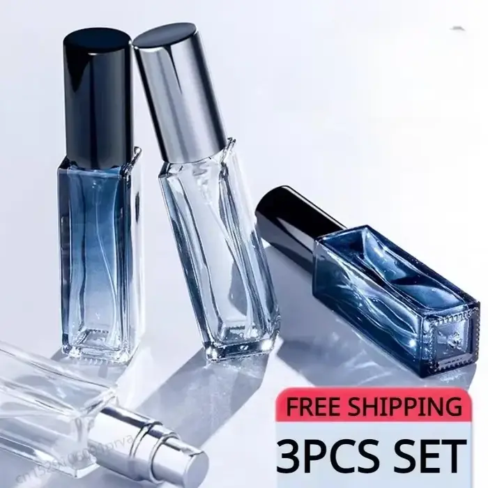 Flacon pulvérisateur de Parfum vide en verre de haute qualité, 3 pièces, 5ml, 10ml, atomiseur de Parfum, bouteille cosmétique de voyage, flacons d'échantillon rechargeables, Mini