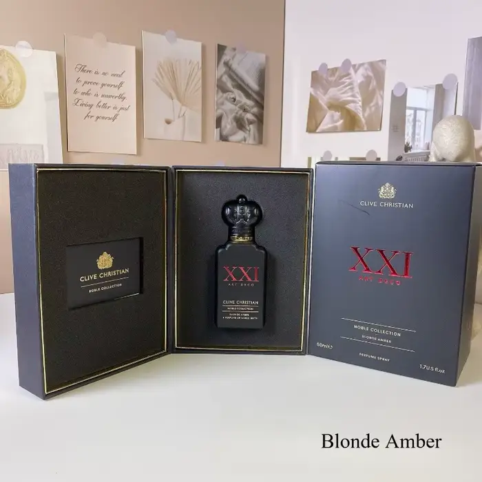 Clive Christian Blonde Amber Unisexe 50ml Eau de Parfum, Parfum Oriental Ambré Floral Boisé Longue D