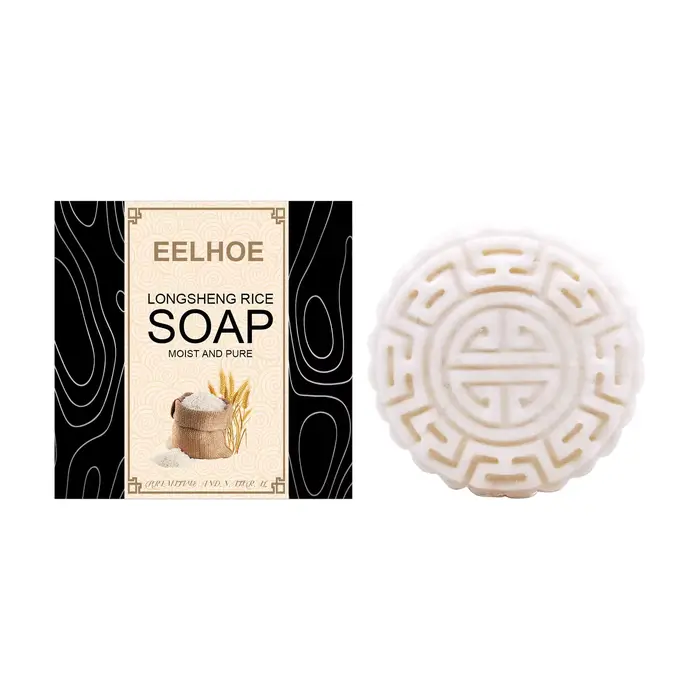 Shampoing à l'eau de riz, savon solide pour la croissance des cheveux, barre de shampoing pour repou