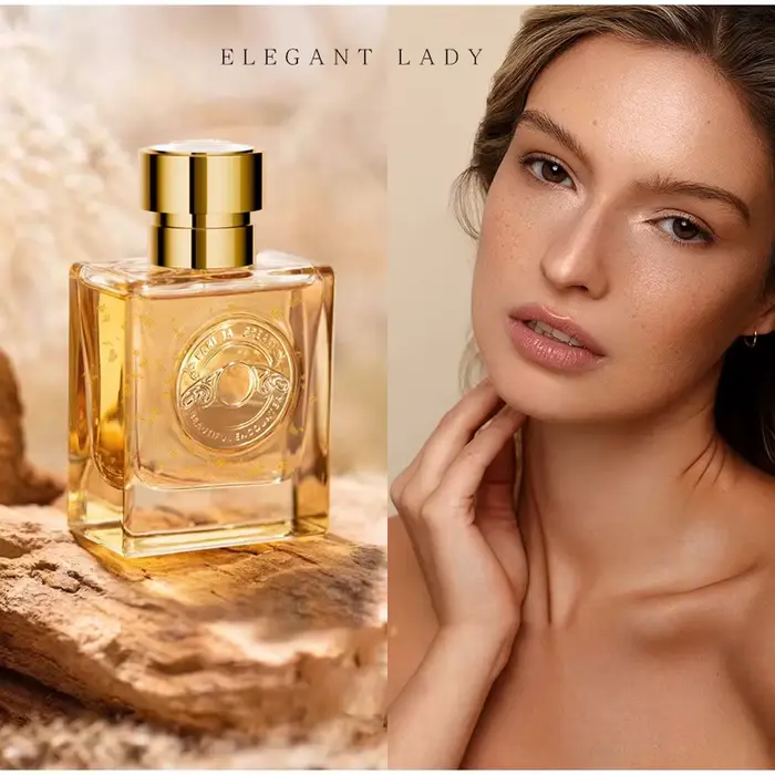 Marque française élégant dame parfum luxe Rose jasmin